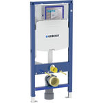 Bastidor Geberit Duofix para inodoro suspendido, 112 cm, con cisterna empotrada Sigma 12 cm, codo de desagüe de PVC